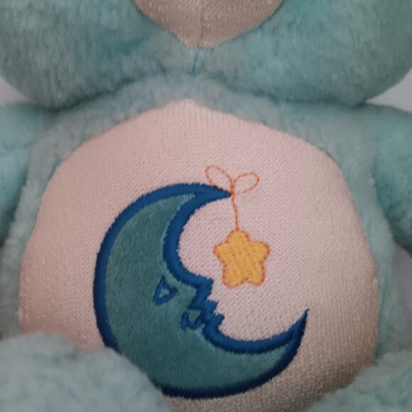 2003 Blue Care Bears 13" Plush Bedtime Sleepy Moon & Star - Picture 4 of 10
